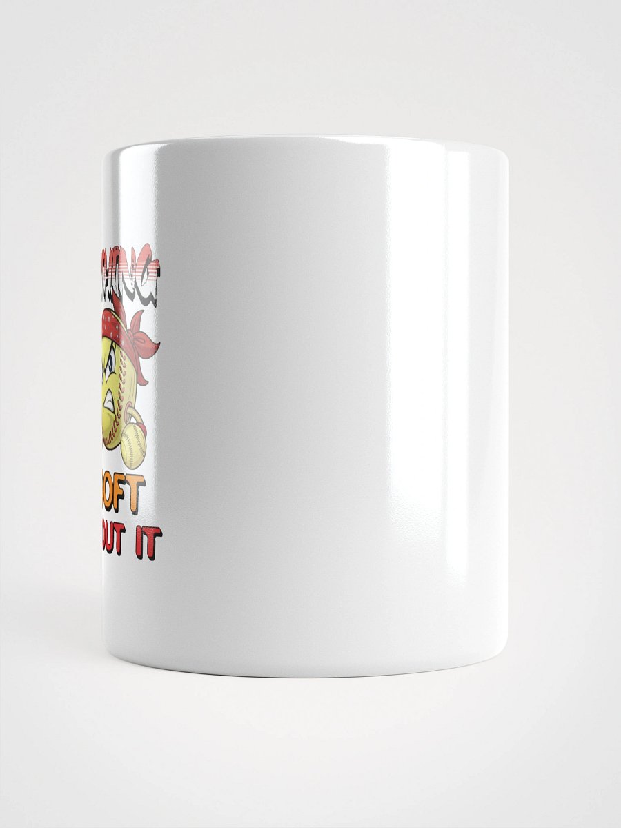 Nothing Soft About It Softball Angry Rebel Mug product image (10)