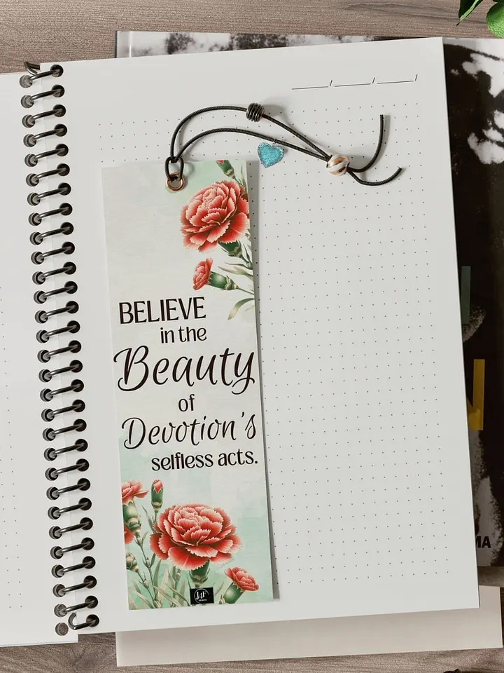 FREE Carnation Bookmark Printable, Inspirational Sayings With January's Birth Month Flower product image (2)