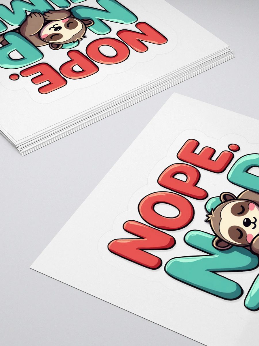Sloth Nap Time Kiss Cut Stickers product image (4)