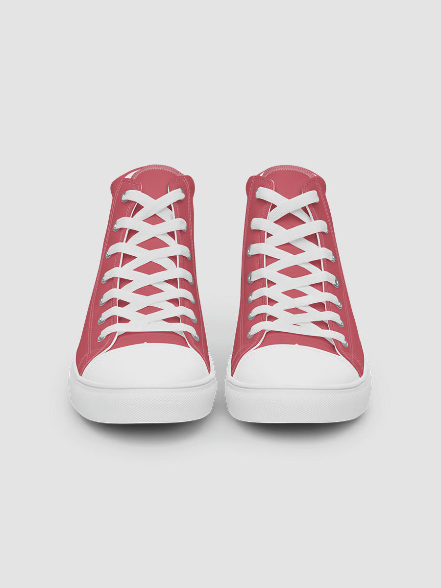 Women’s high top canvas shoes - Coral product image (2)