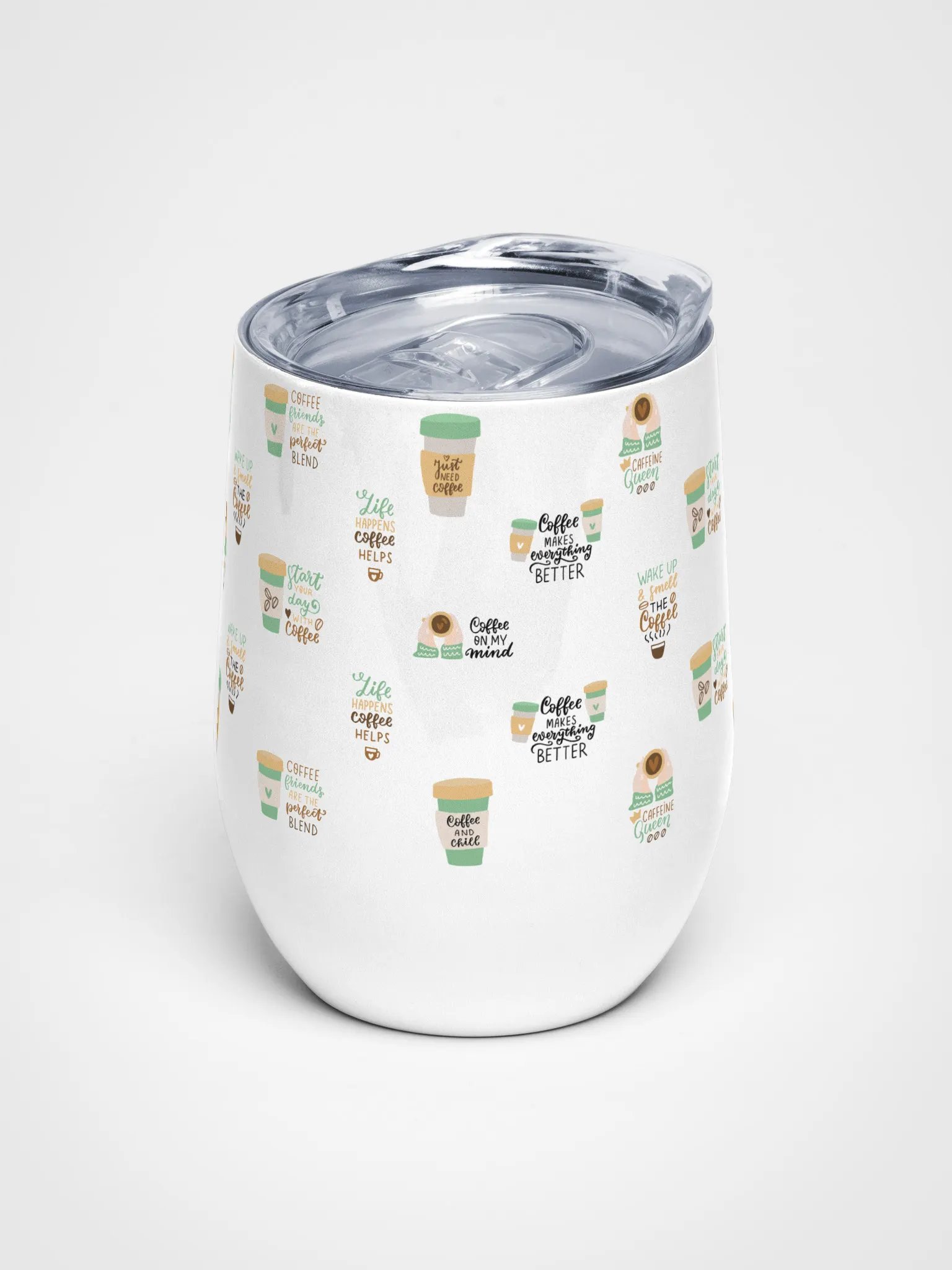 Coffee Lover's Delight Wine Tumbler product image (1)