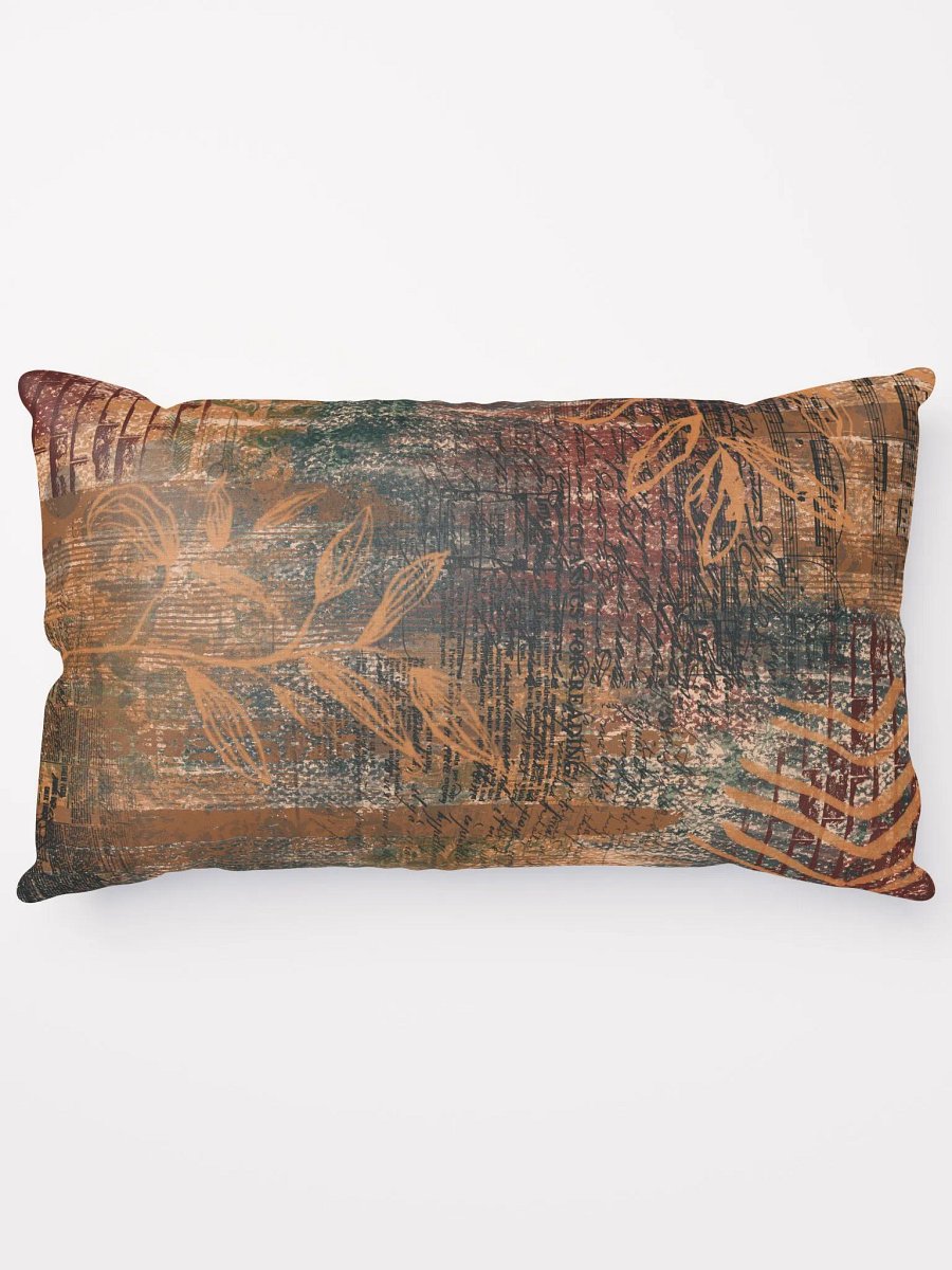 Grunge Design All-Over Print Basic Pillow Brown product image (5)