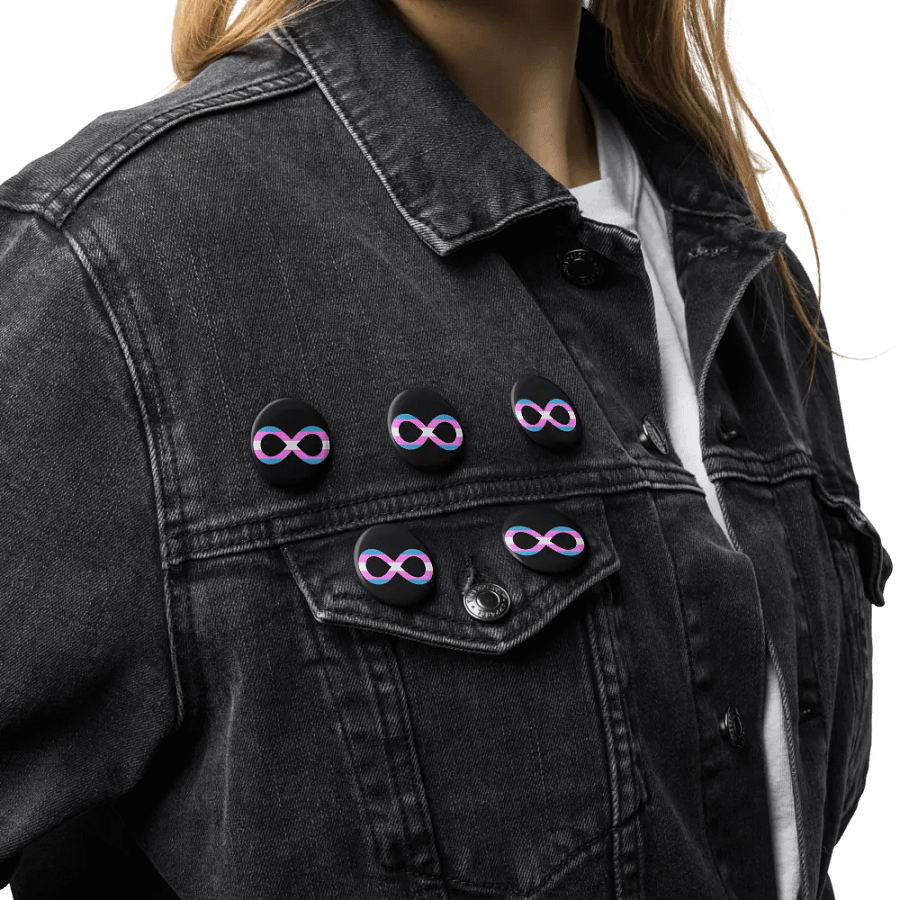 Trans Autistic Infinity Pin Set product image (8)