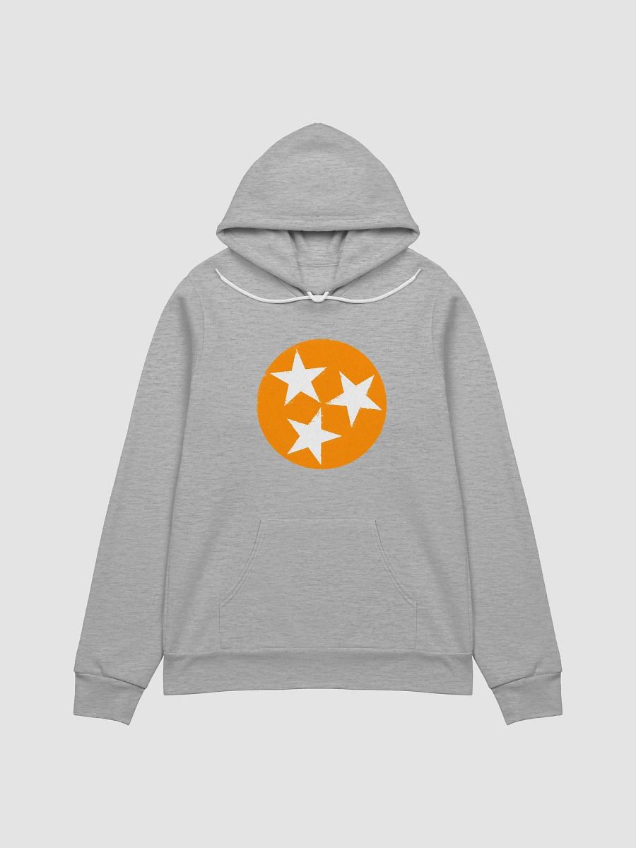 Orange and White Tri Star Hoodie product image (1)