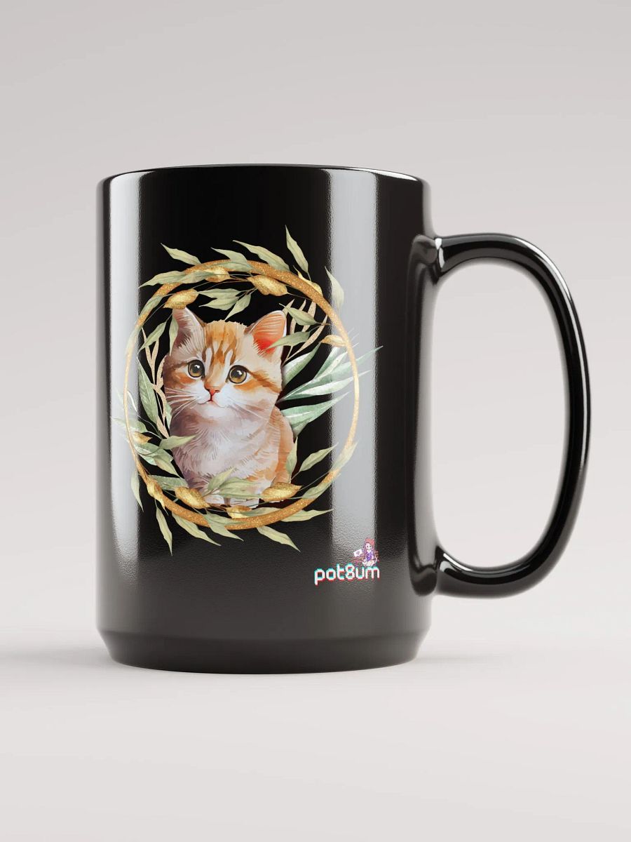 GOLDEN PUSSY CLUB black glossy mug product image (5)