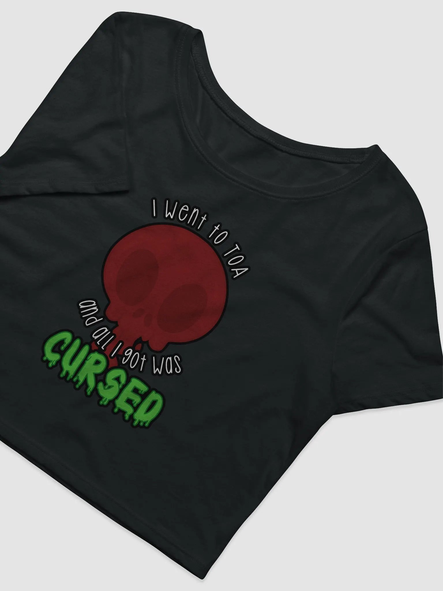 All I Got Was Cursed - Death Knight - Crop Tee product image (3)