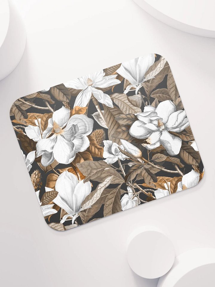 Black Magnolia Grandiflora Mouse Pad product image (1)