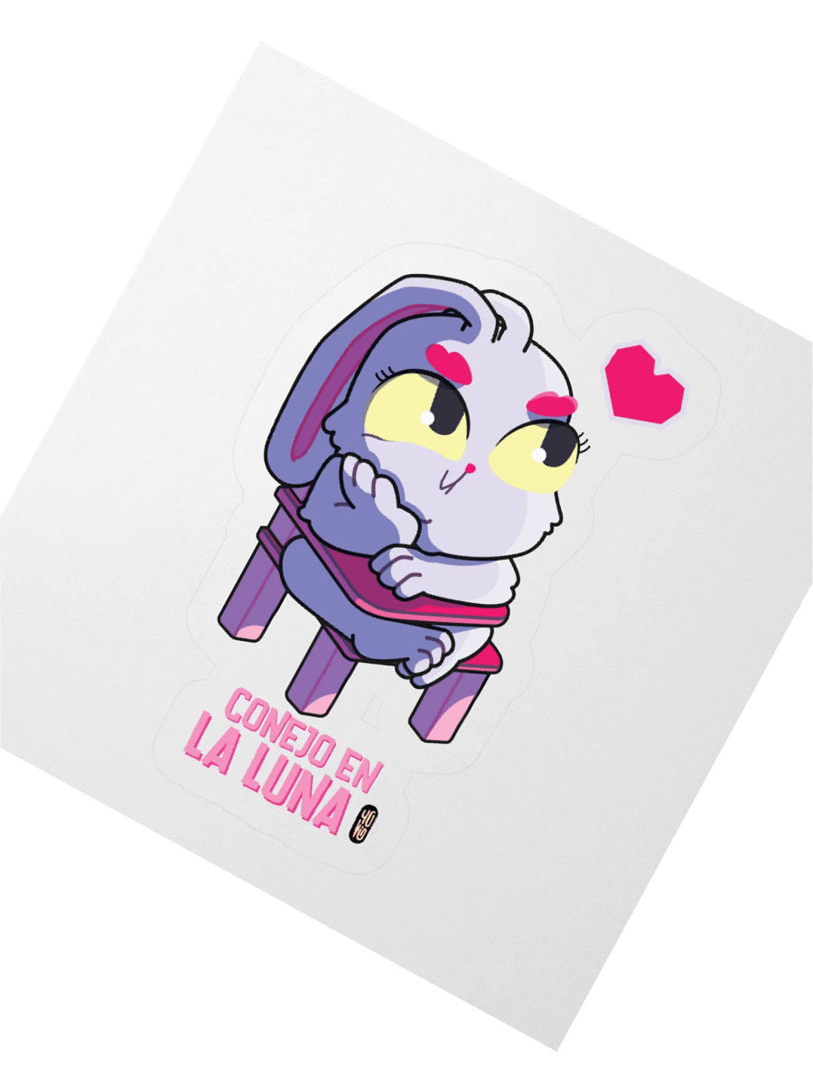 Conejo en la Luna - Sticker (Kiss Cut) product image (2)