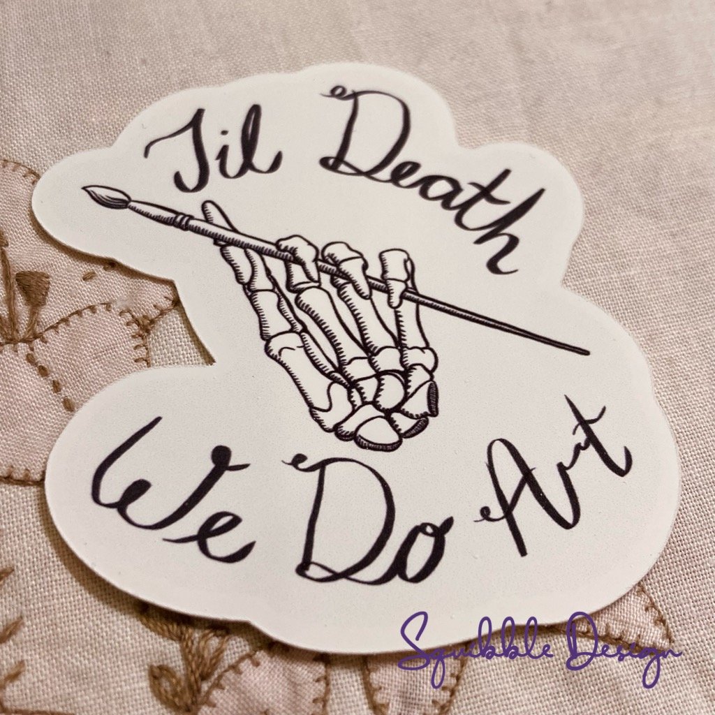 Vinyl Sticker - Til Death We Do Art product image (1)
