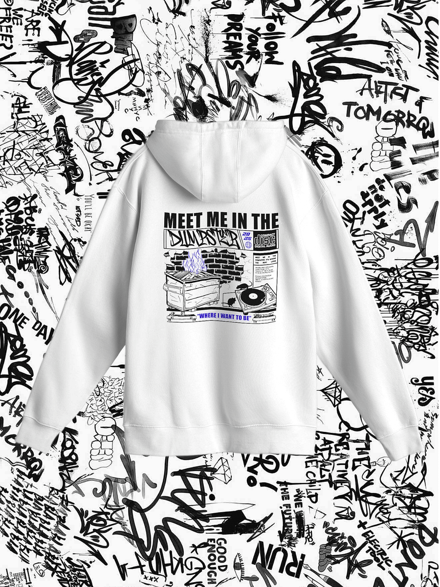 Dumpster Diver Hoodie (White) product image (3)