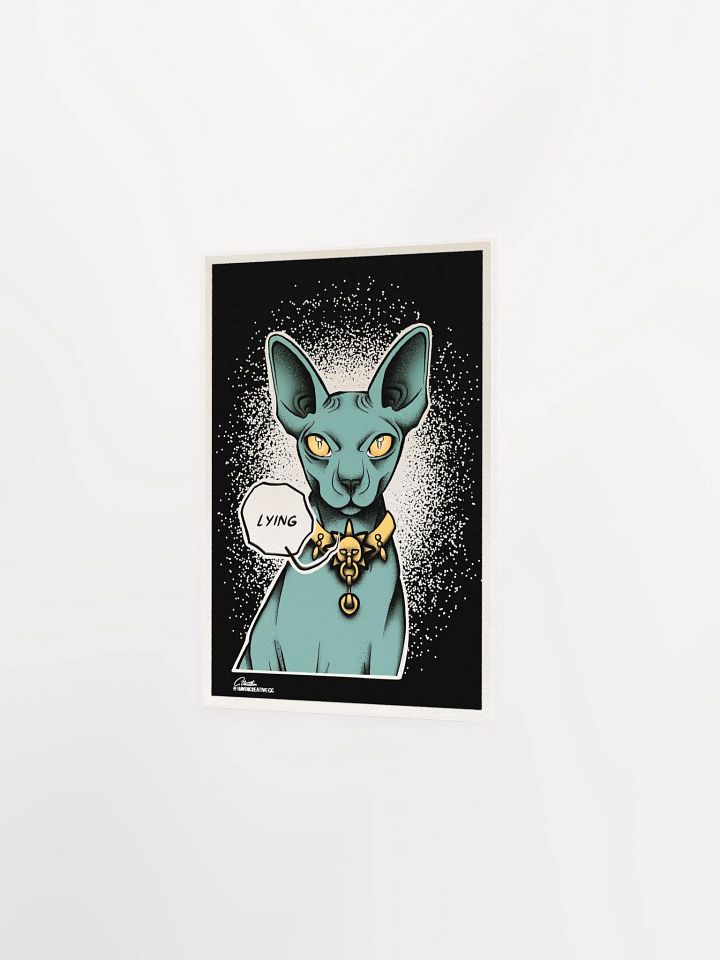 "Lying Cat" Matte Poster product image (5)