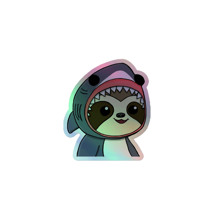 Holographic Sticker Sheet - Shark product image (1)