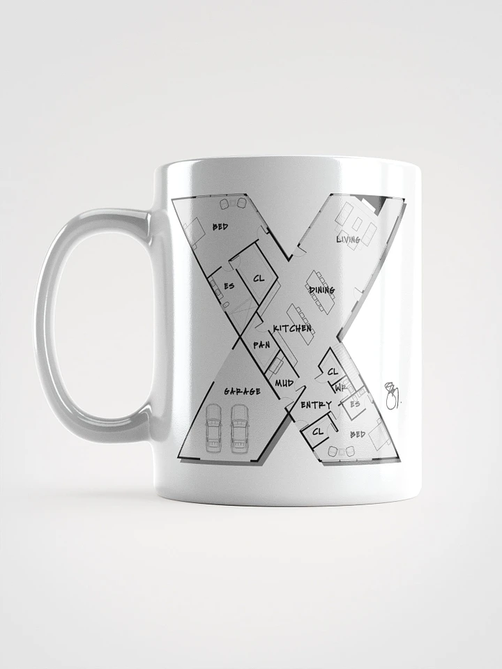 Alphabet Floor Plan Mug - X product image (1)