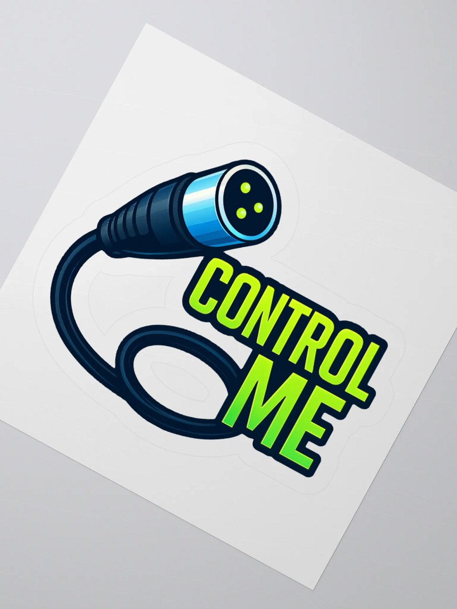 Theatrically Jerry: "Control Me" DMX 3-Pin Cable Sticker product image (6)