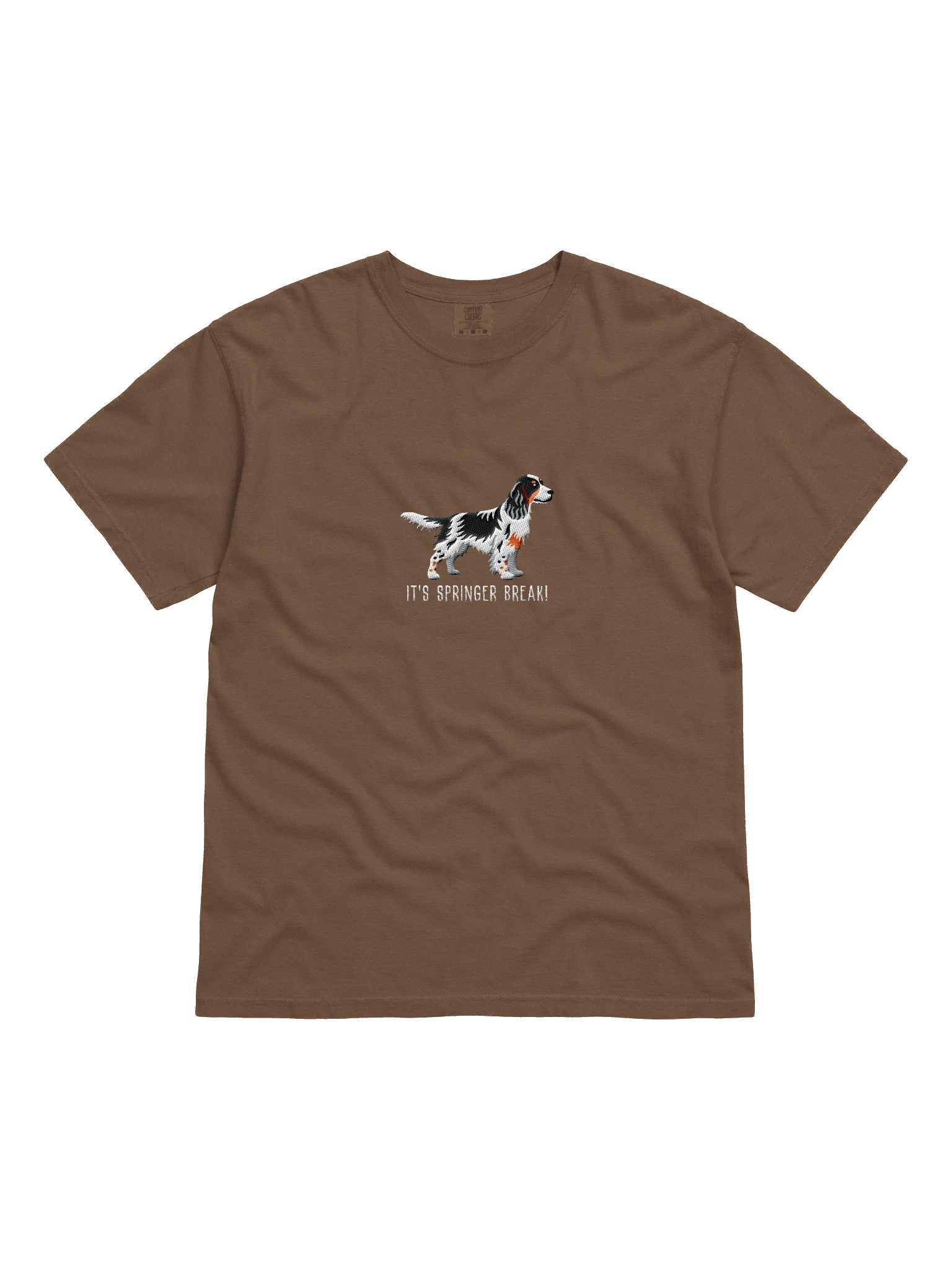 It's Springer Break T-Shirt(Embroidered) of a Springer Spaniel(Tricolor) product image (11)