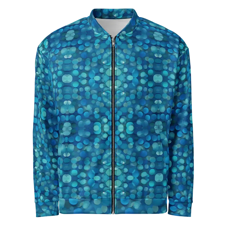 Blue Mosaic Dreams Bomber Jacket product image (1)
