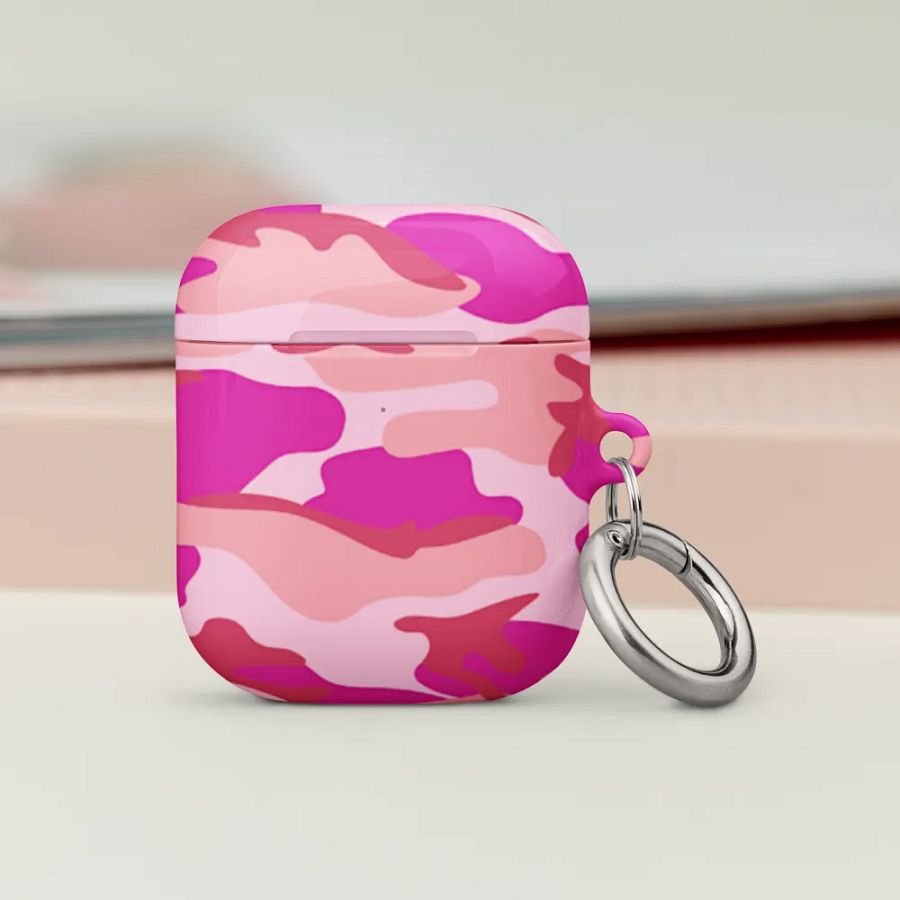 Pink Camo AirPod Case product image (4)