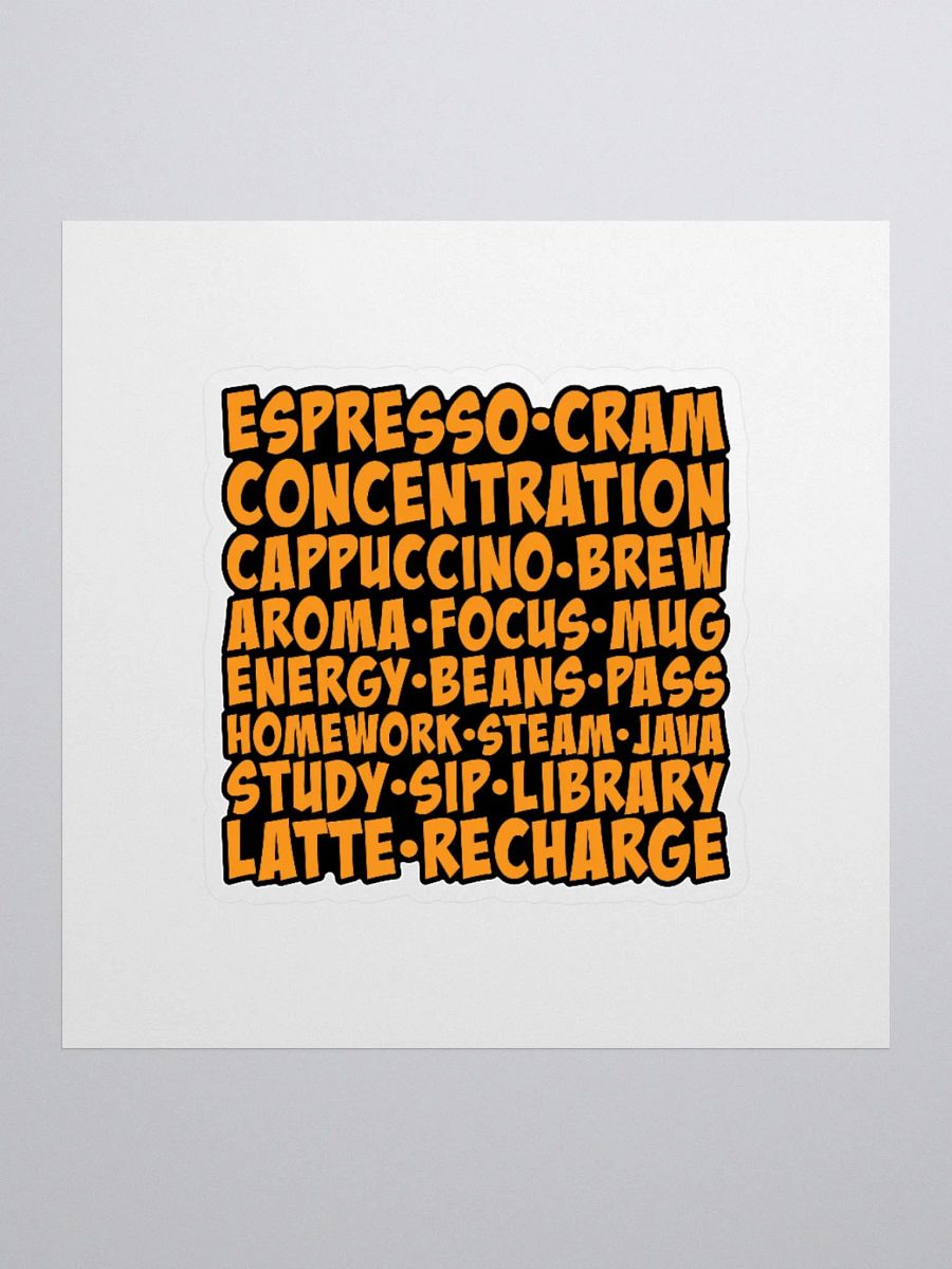 Show Your Love for Coffee and School with This Fun Sticker product image (2)