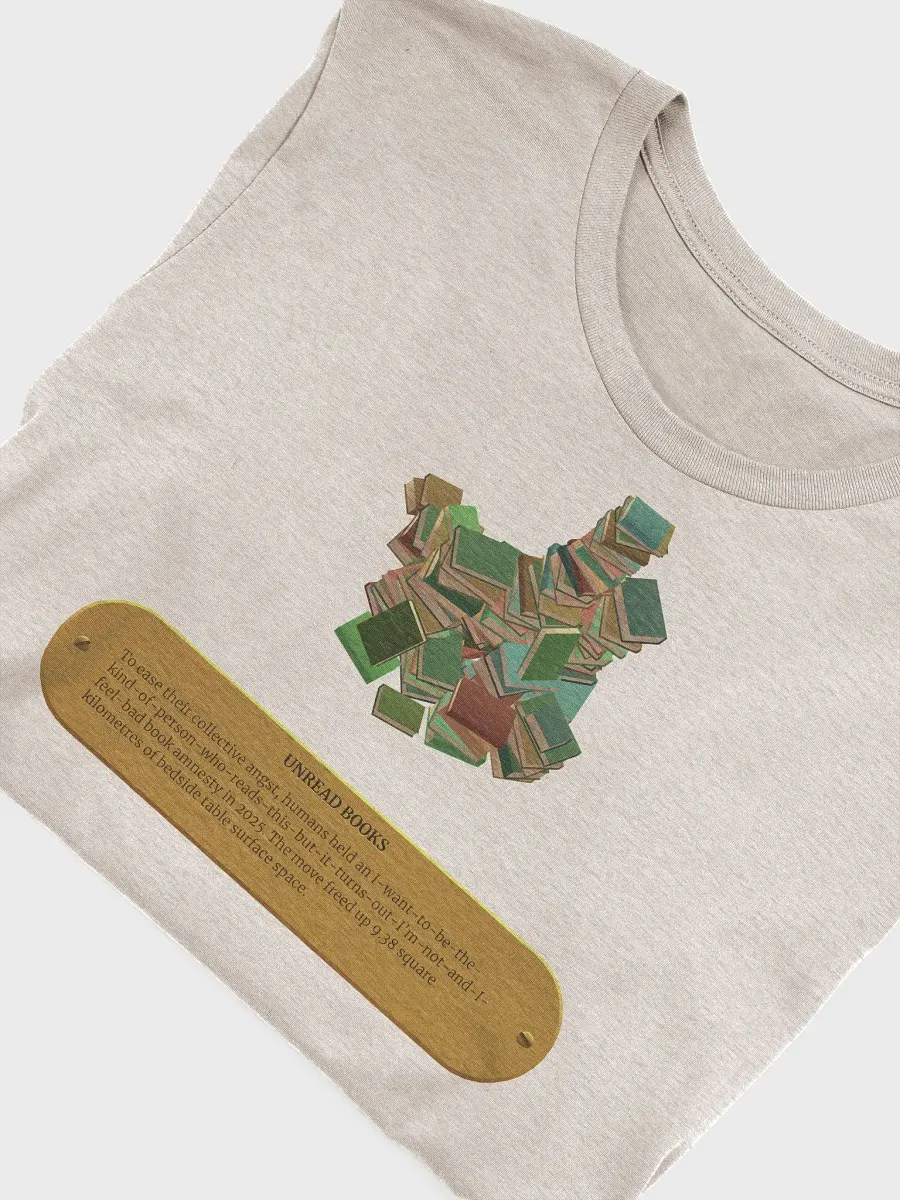 A Monster's Expedition T-Shirt - Pile of Unread Books Exhibit product image (5)