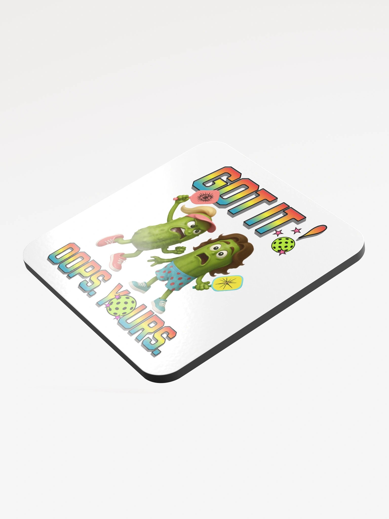 Got It Oops Yours Pickleball Whimsical Coaster Set product image (4)