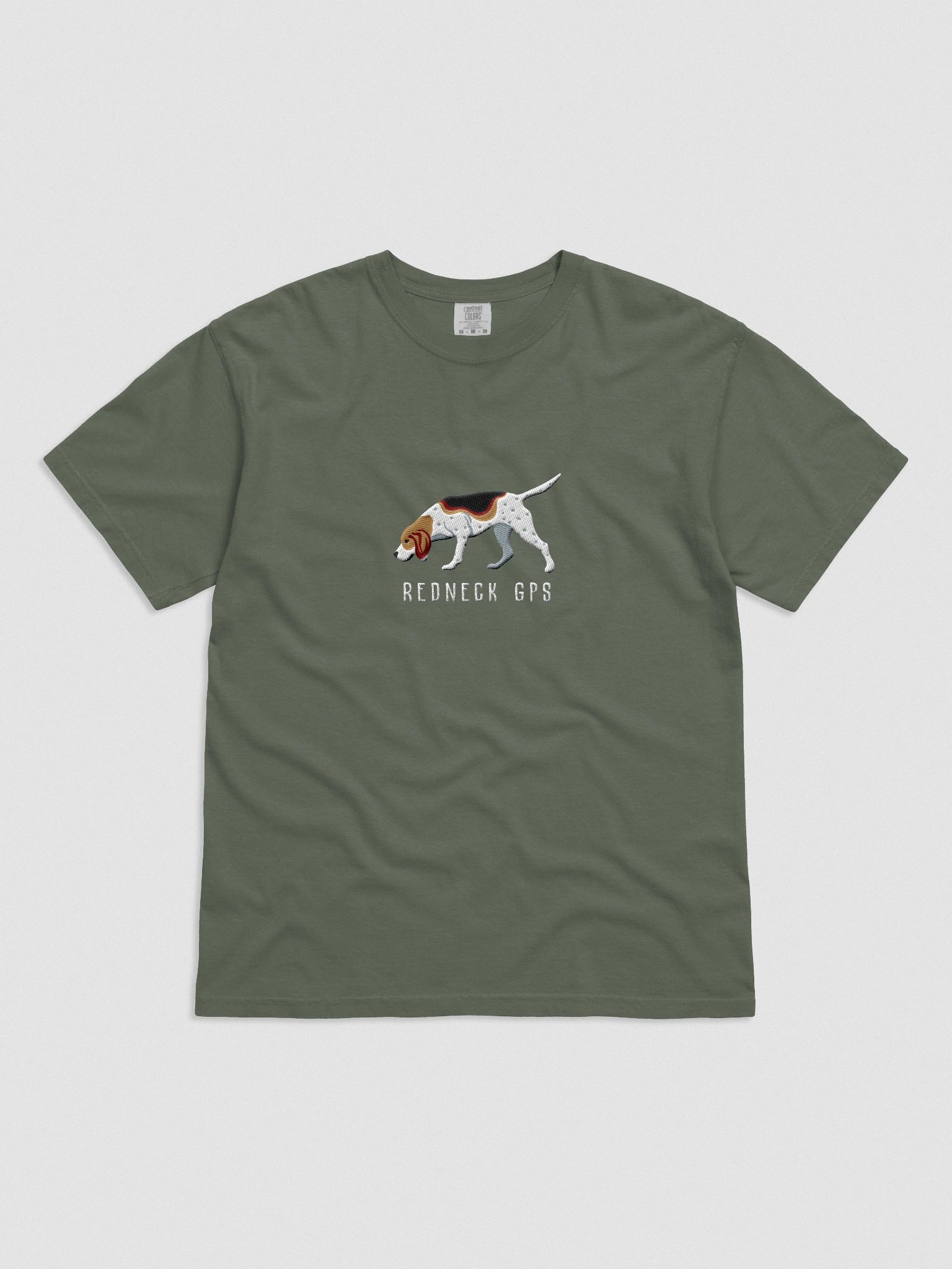 Redneck GPS T-Shirt(Embroidered) of a Treeing Walker Coonhound product image (4)