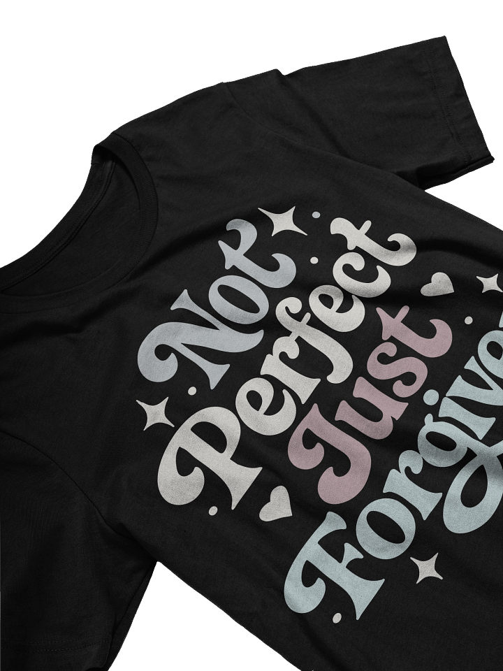 Not Perfect Just Forgiven Retro Christian Super Soft Tee product image (2)