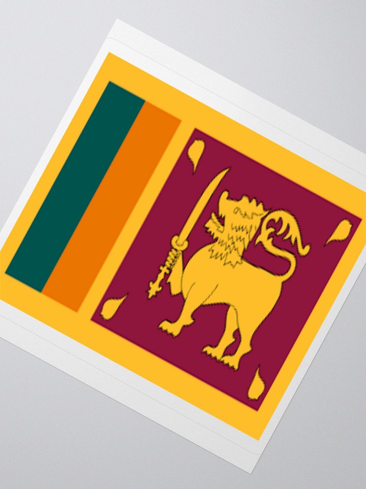 Exclusive Sri Lanka Flag Kiss-Cut Stickers - High-Quality Vinyl, Multiple Sizes product image (6)