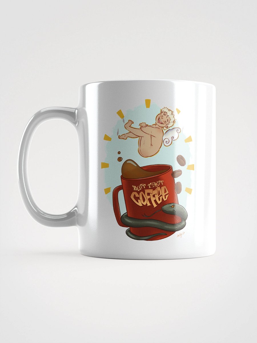 mug : butt first coffee | angel & snake edition product image (1)