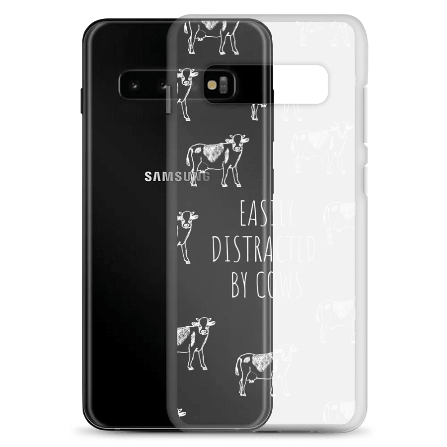 "Easily distracted by cows" clear case for Samsung® product image (8)