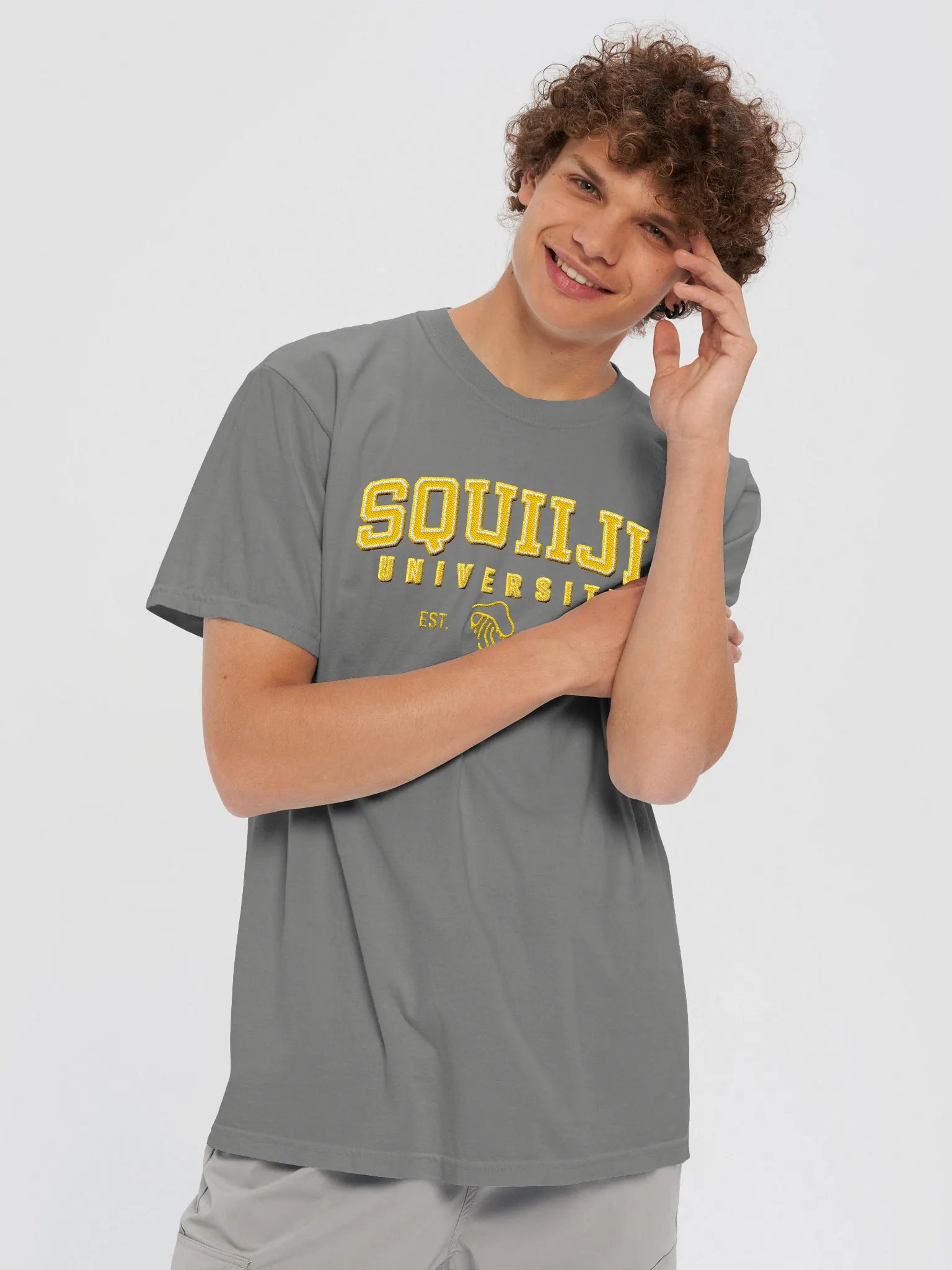 Squiiji University Embroidered Tee product image (50)