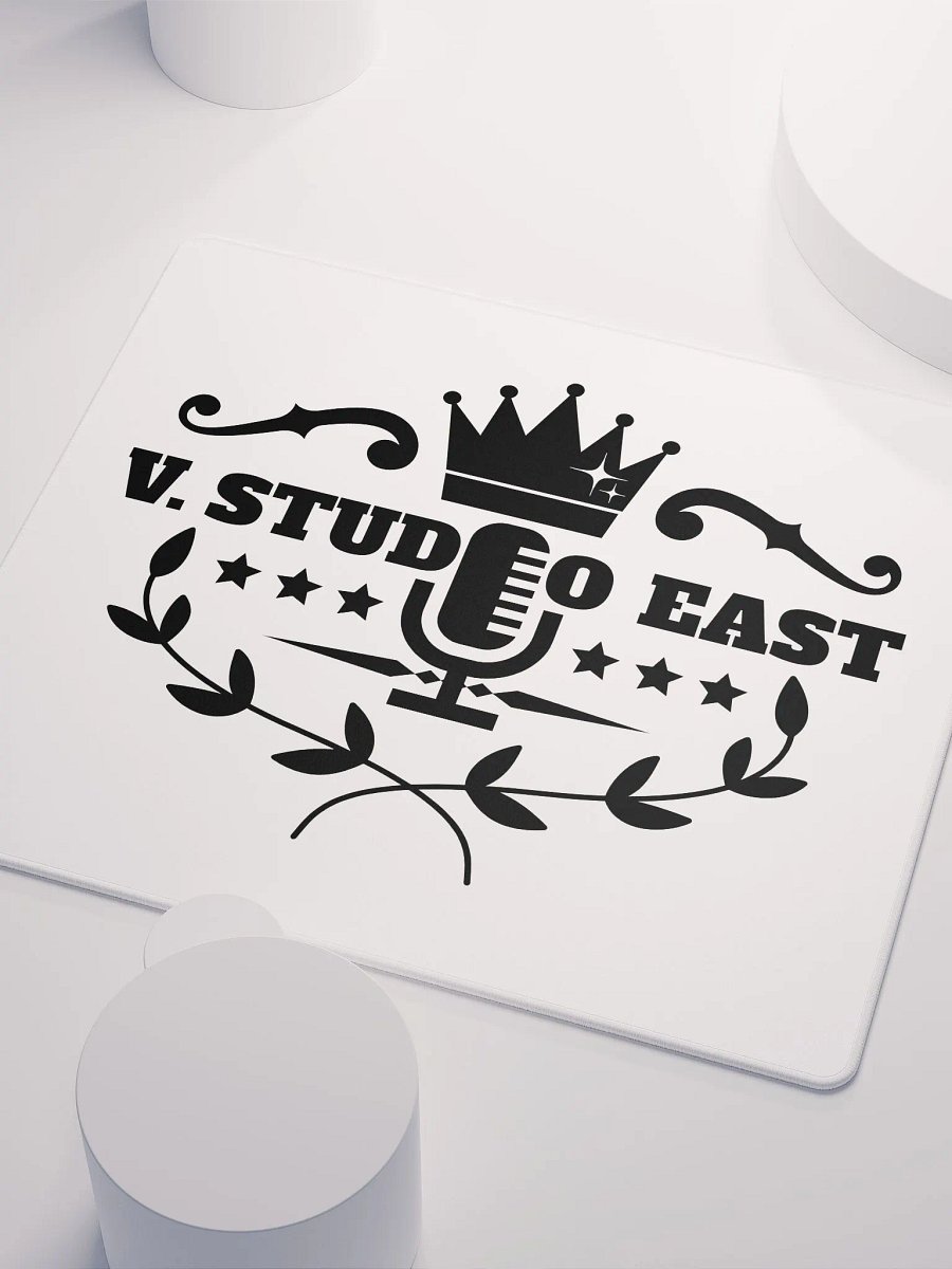 White mousepad with black logo (large) product image (2)