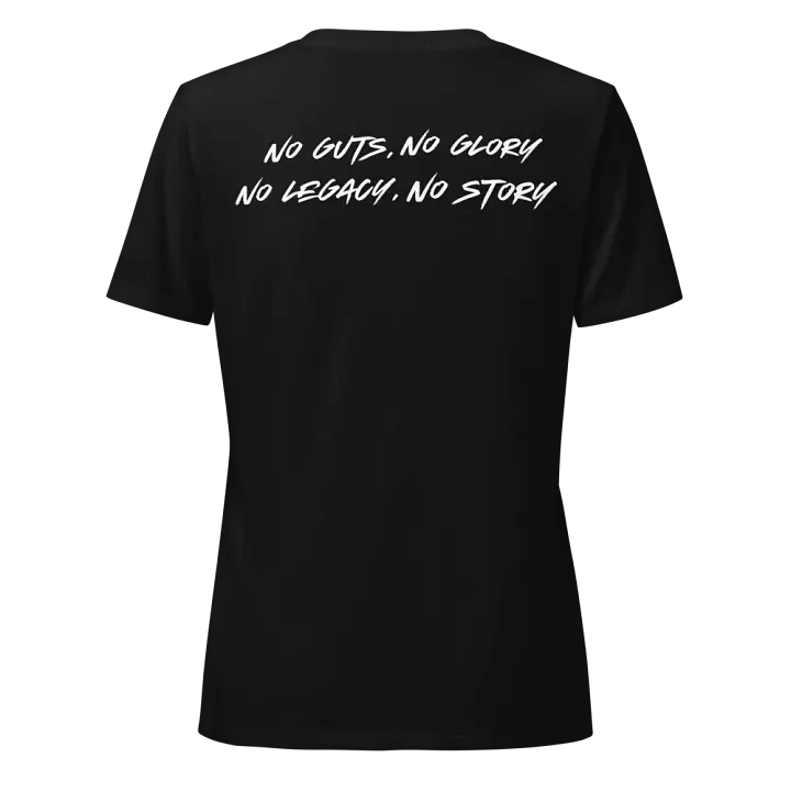 Woman's V Neck | Black | White/Red product image (2)