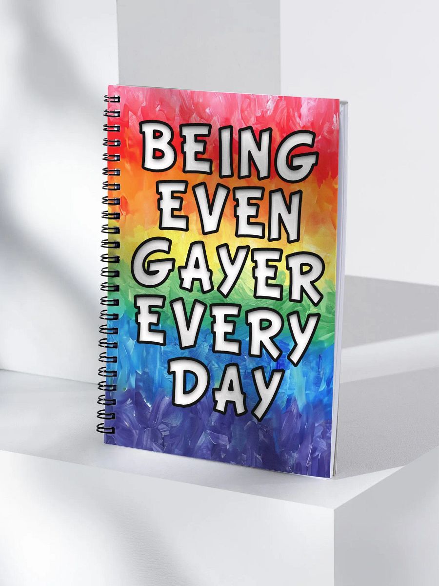 Being Even Gayer - Rainbow Pride Spiral Notebook product image (4)