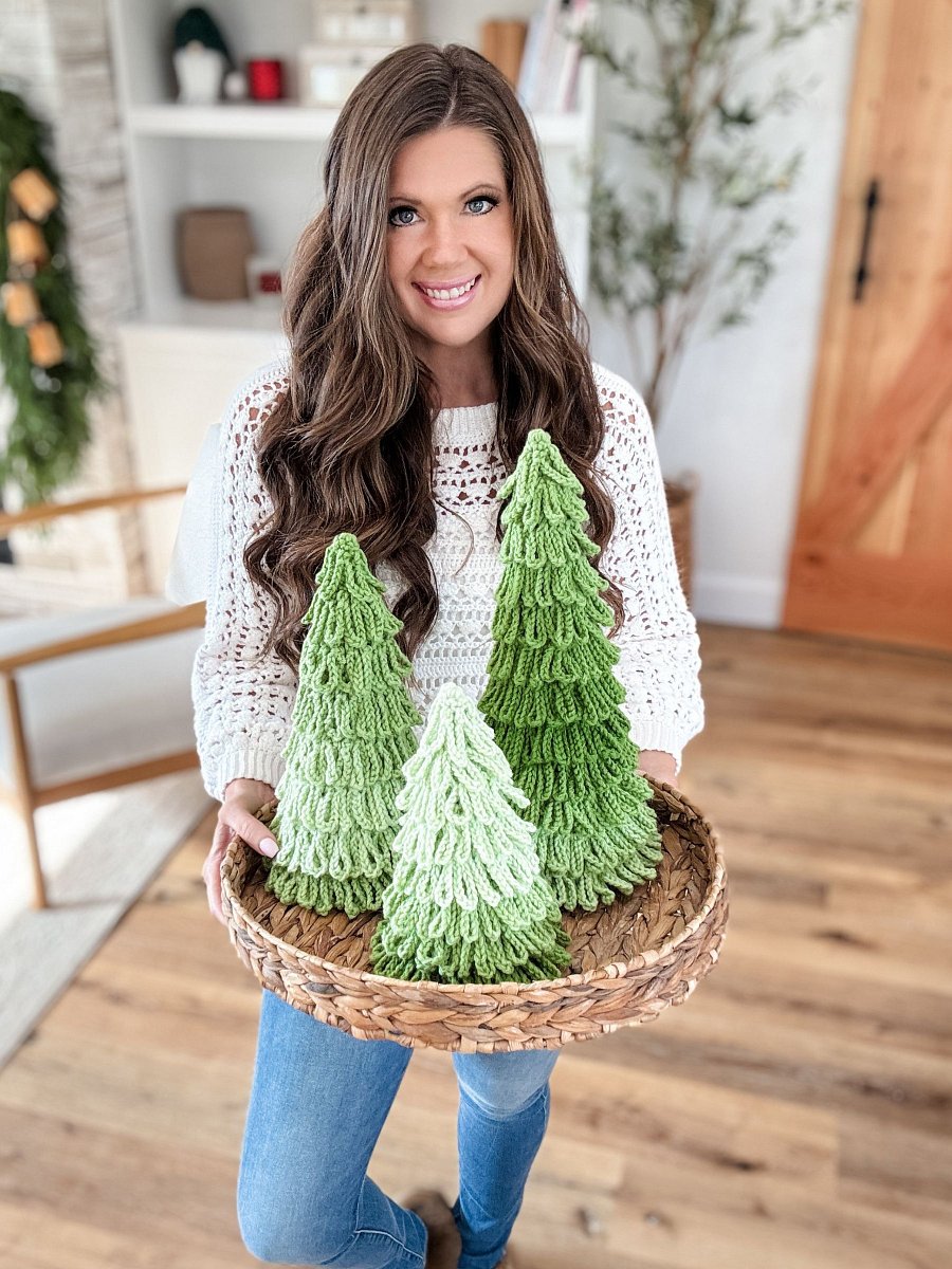 Ombre Loopy Trees Crochet Pattern product image (1)