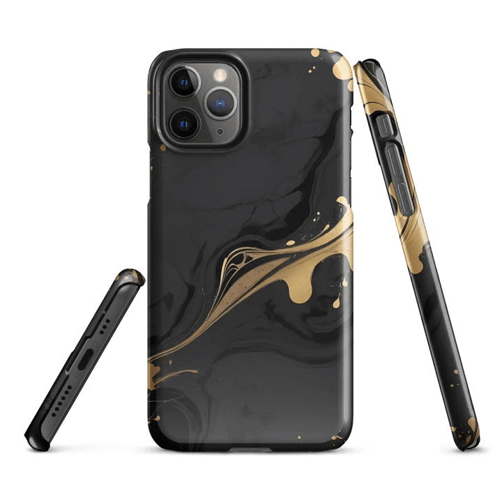 Snap Case for iPhone – Mystic Gold Flow product image (1)