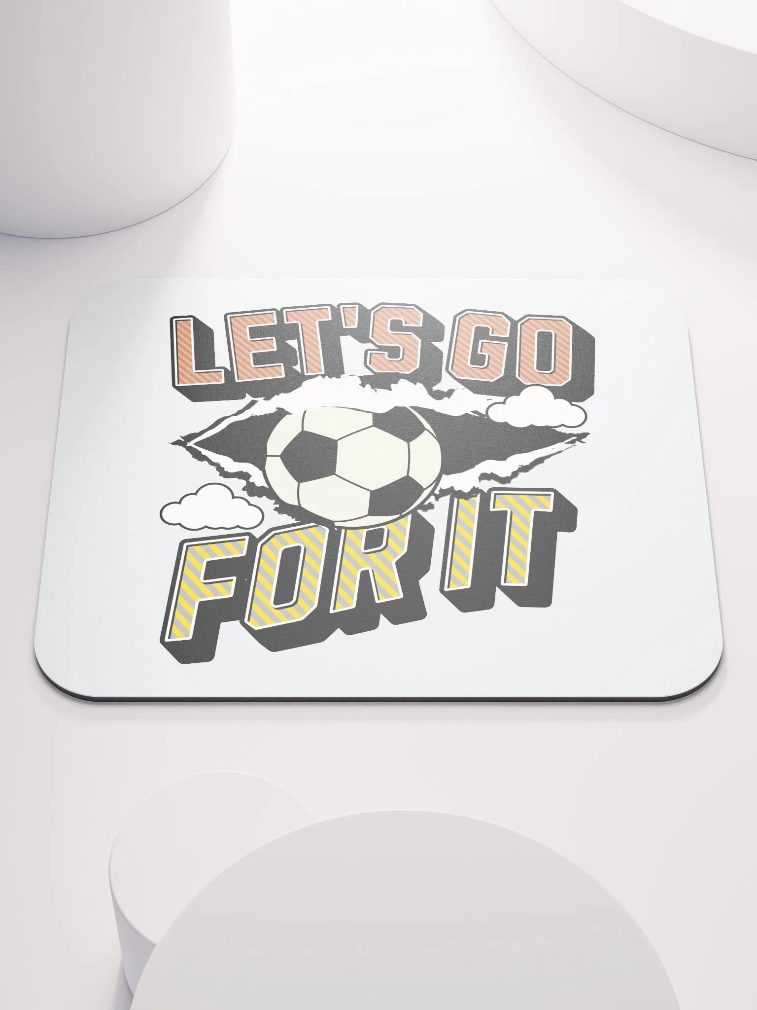 Lets Go For It Soccer Burst Mouse Pad product image (1)