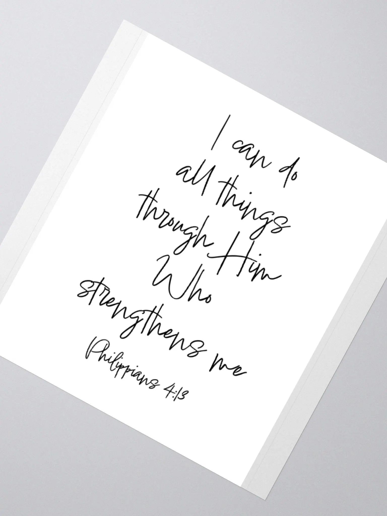 I Can Do All Things Through Him - Sticker product image (4)