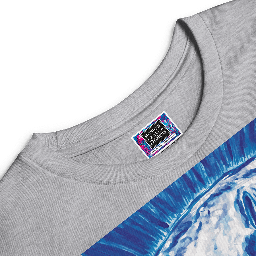 Girls’ | Youth Long Sleeve Tee | DTG Vintage Print |Royal Blue & White Sand Dollar Design | Monique Faella Designs™ | Coastal Cool product image (6)