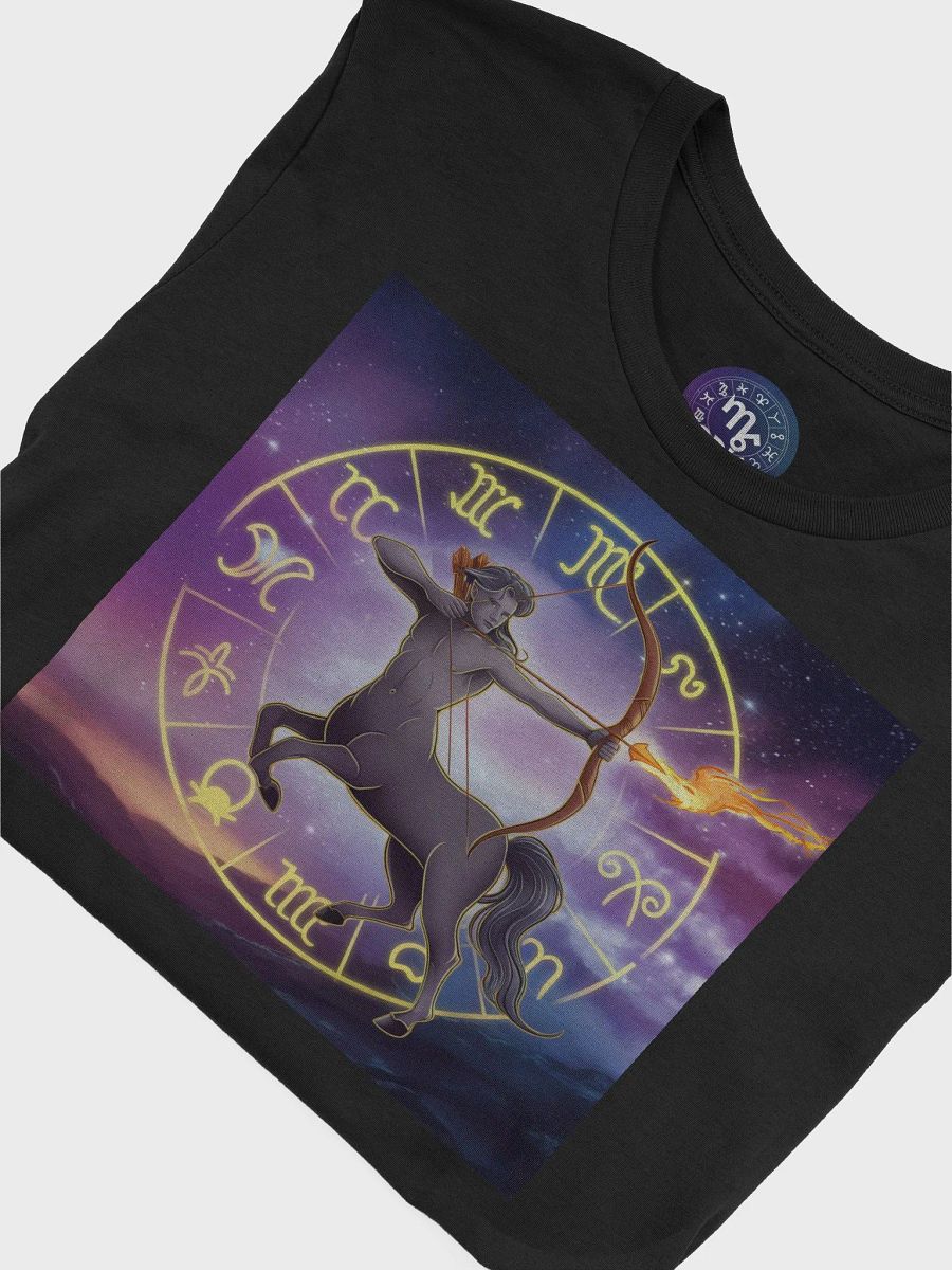 Sagittarius Zodiac Unisex Supersoft T-Shirt with Cosmic Design product image (7)