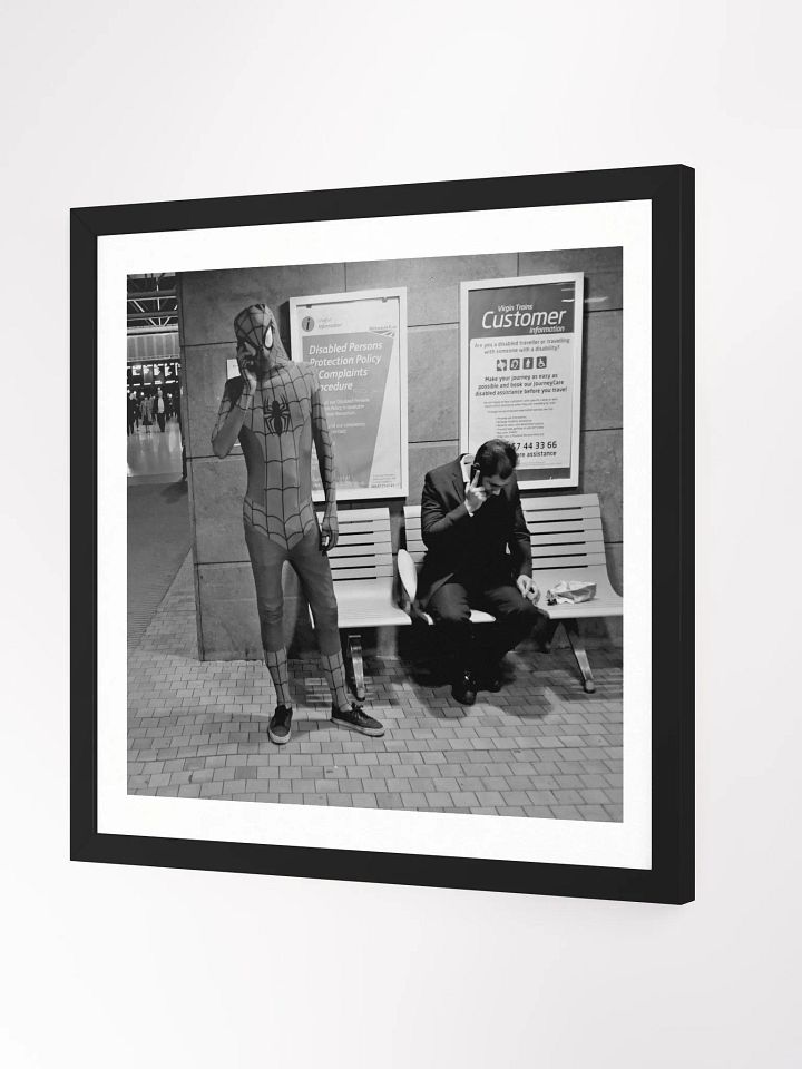 Framed Square Print Street Photograph Spiderman product image (2)