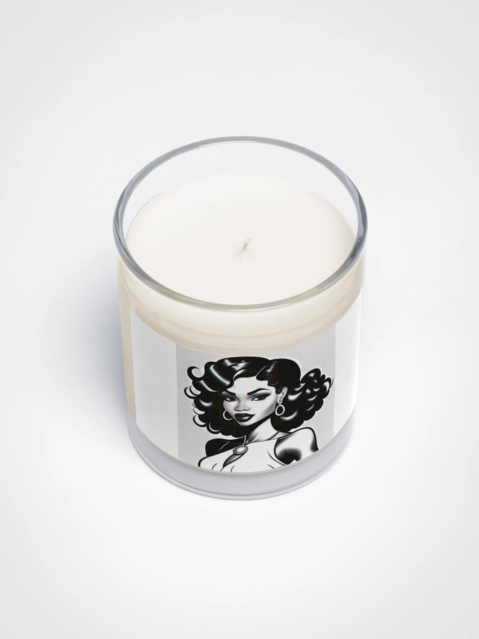 Curly Hair Cartoon Soy Wax Candle product image (3)