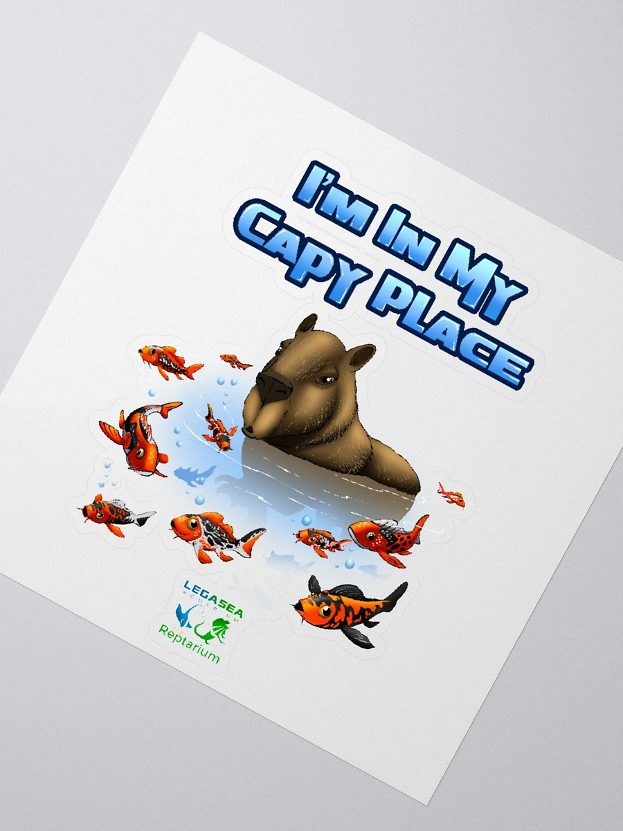 I'm In My Capy Place! Javier The Capybara Sticker! - LegaSea x Reptile Army Collab product image (2)
