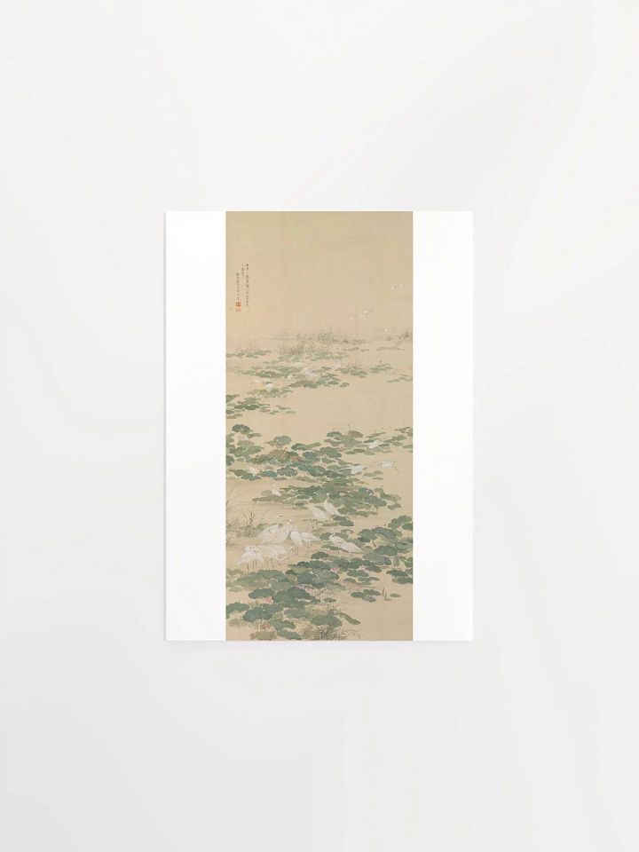 Egrets in a Lotus Pond by Yamamoto Baiitsu product image (1)