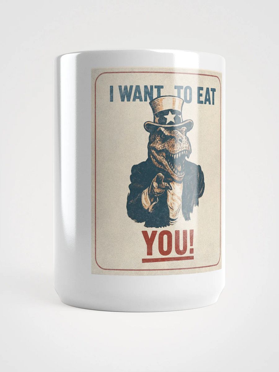 Uncle Sam T. Rex Poster Funny Dinosaur Mug product image (1)