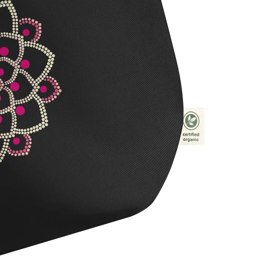 Simple Pink Mandala Organic Cotton Tote Bag product image (4)