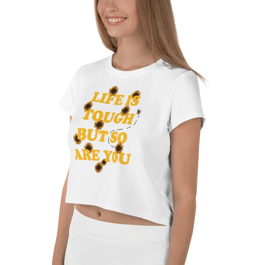 Life Is Tough Vintage Crop - Yellow (2X/3X) product image (3)