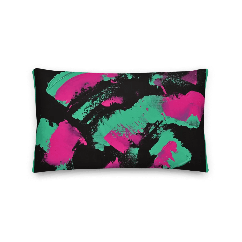 Vibrant Brushstrokes Premium Pillow product image (2)