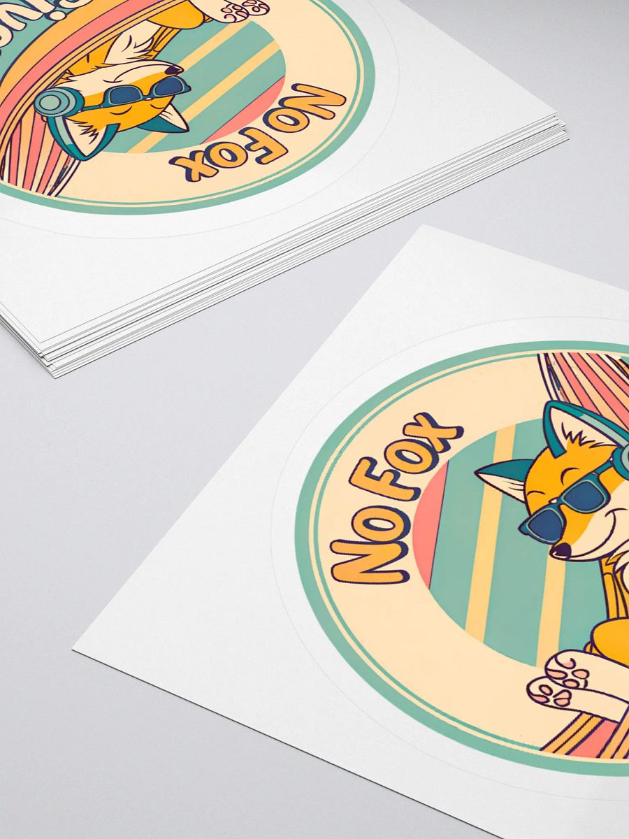Foxy Vibes Kiss Cut Sticker product image (11)
