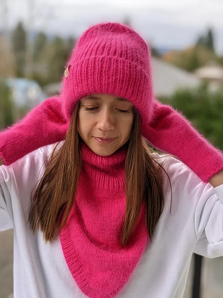 Ribbed Knit Winter Hat Pattern product image (2)