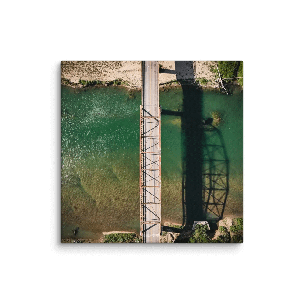 Bridge Over Beaver Creek – Aerial Perspective - Sublimation Printed on Canvas product image (1)